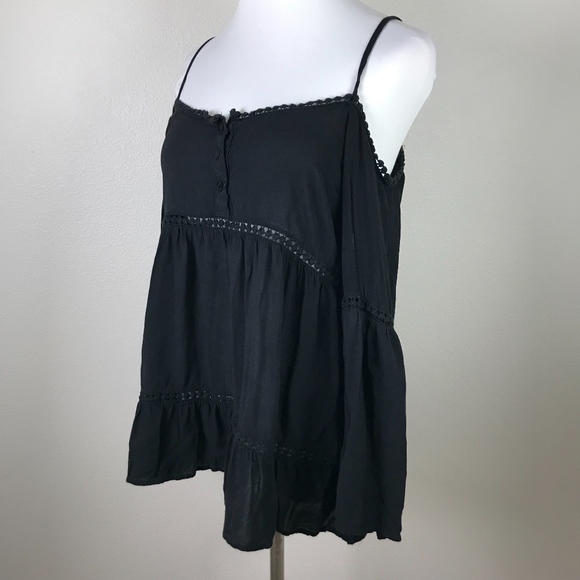Tobi Tops - 2/$15 Tobi Cold Shoulder Bell Sleeve Boho Blouse